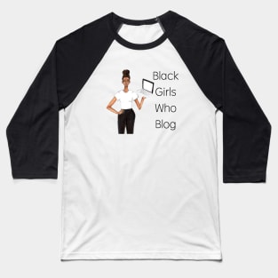 Black Girls Who Blog Logo - Retro Baseball T-Shirt